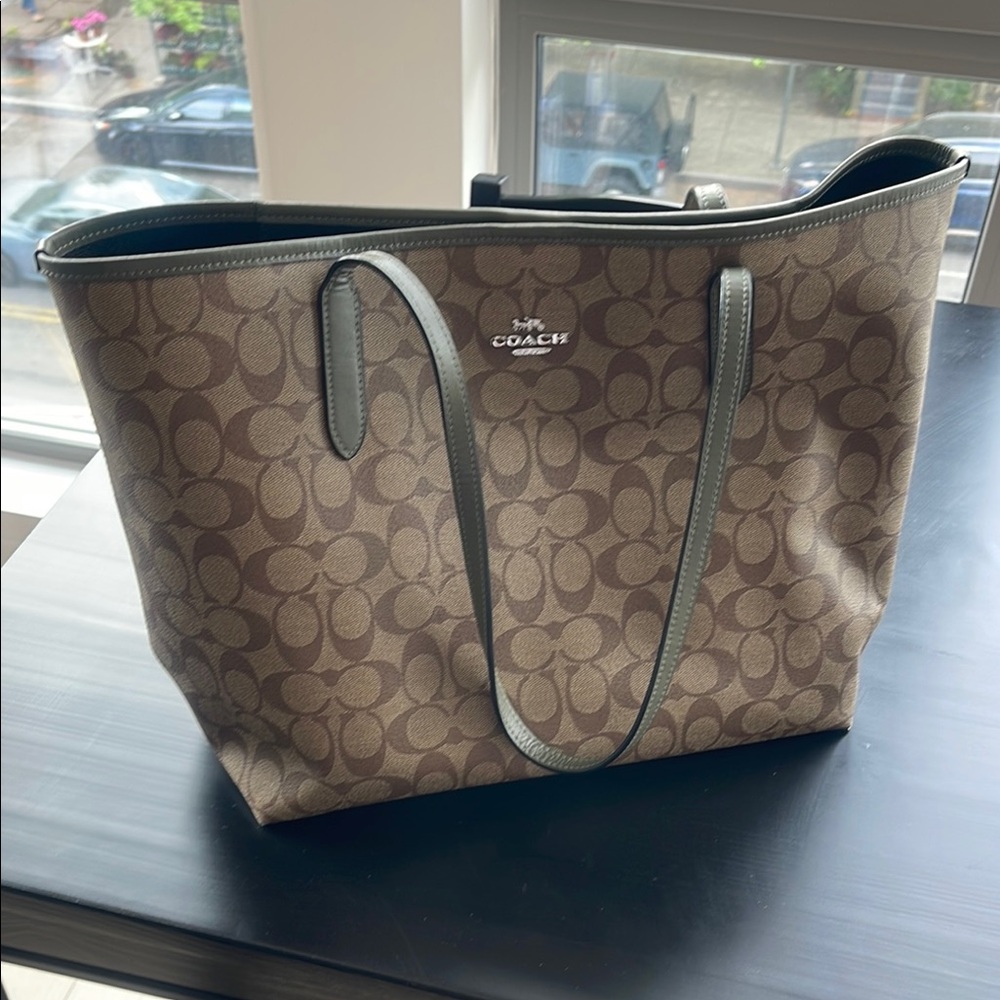 Coach Brown Signature Tote Bag
